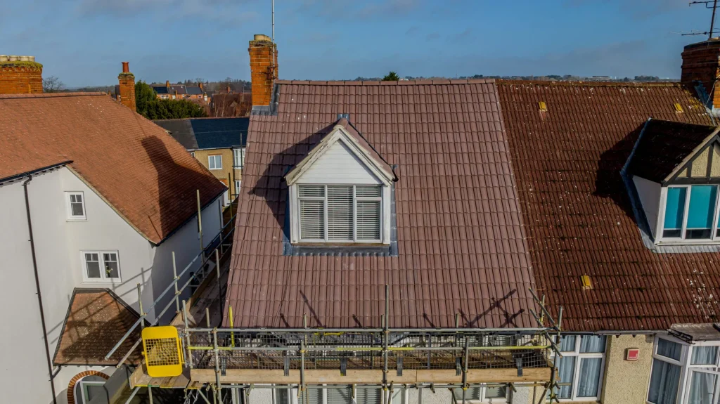 New roof installation in progress